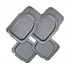 HurryGuru MYSTIC 4-Piece Car Mat - GREY [Rubber]