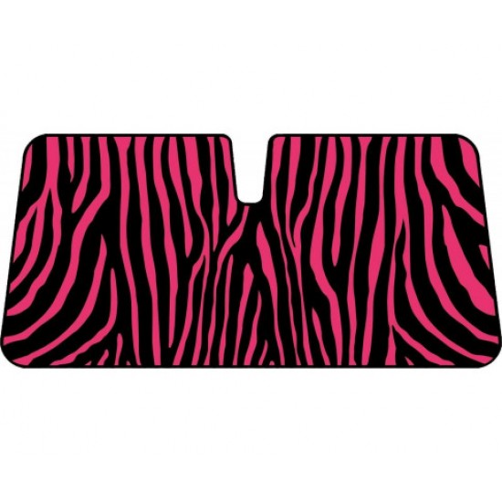 HurryGuru Premium Sun Shade [147cm x 68.5cm] - ZEBRA PINK