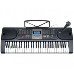 Precision Audio 61 Key Full Size Electronic Keyboard LCD Screen Wired Microphone MK2106