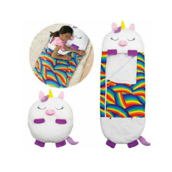 Hurry Guru Large Size Happy Sleeping Bag Child Pillow Birthday Gift Camping Kids Nappers White
